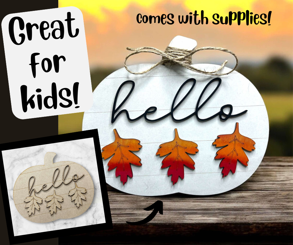 Jr. Hello Pumpkin Leaves